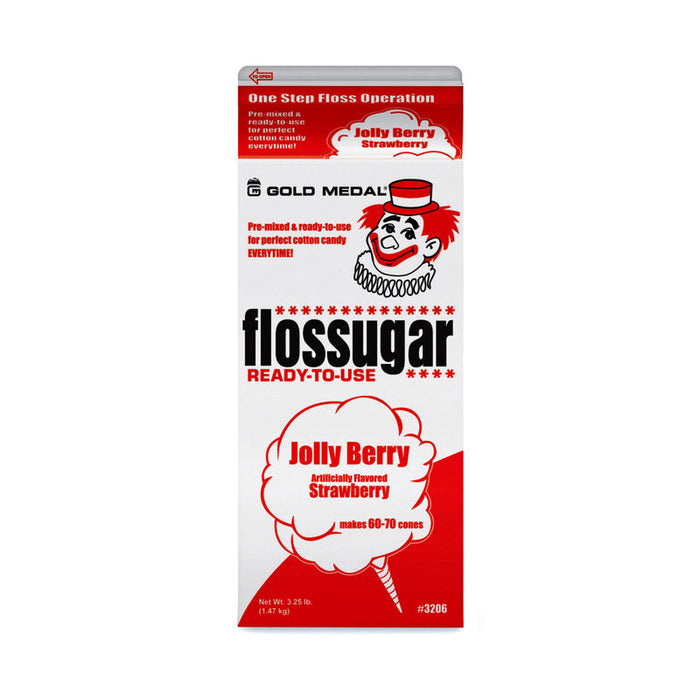 Jolly Berry Strawberry Floss Sugar | 3.25 lbs