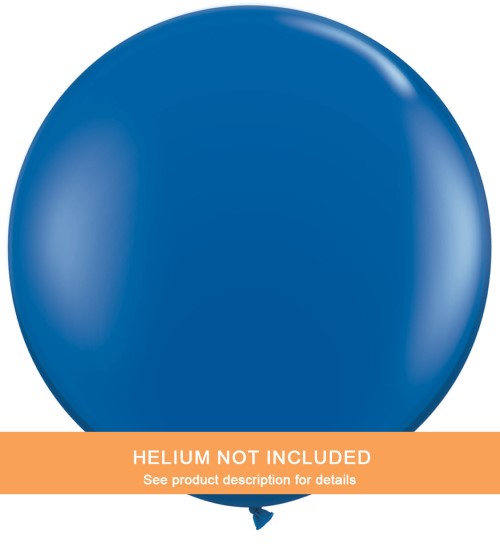 Dark Blue Latex Balloon, 36'' | 2 ct