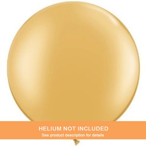 Metallic Gold Latex Balloon 36'' | 2ct