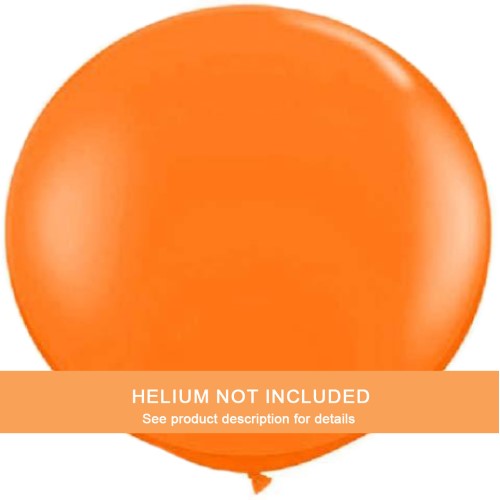 Orange Latex Balloon, 36" | 2 ct