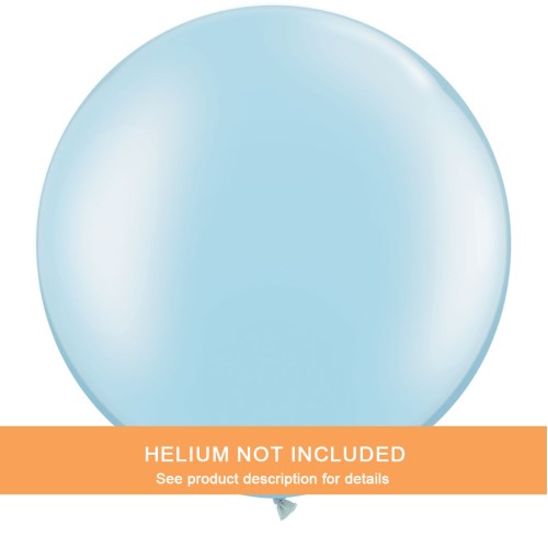 Pale Blue Latex Balloon, 36'' | 2 ct