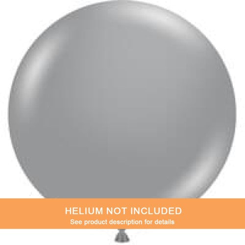 Metallic Silver Latex Balloon 36'' | 2ct