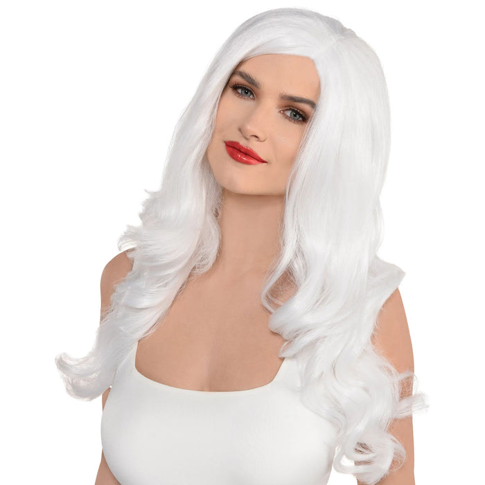 White Long Glam Wig | 1ct
