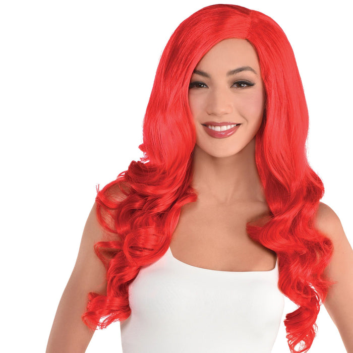 Red Long Glam Wig | 1ct