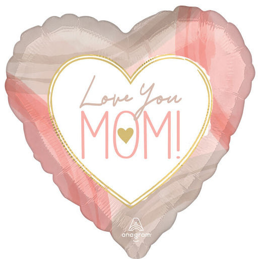 A 18-inch Mother's Day Cutout Collage Heart-Shaped Mylar Balloon.
