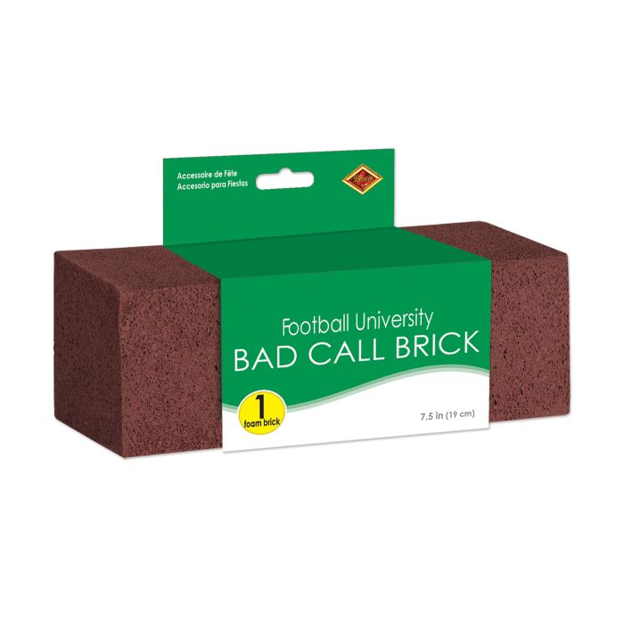 Foam Red Bad Call Brick in package