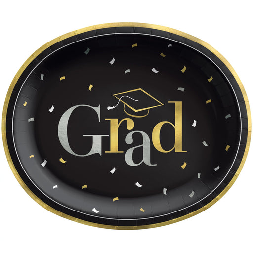 CLASS DISMISSED 12" Oval Paper Plates