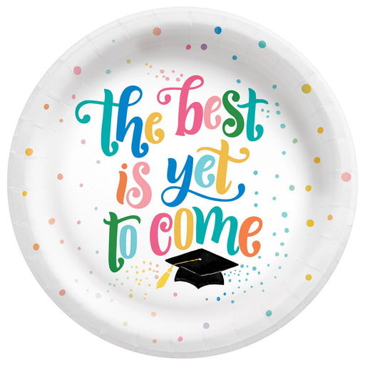 A 6 3/4 inch Graduation Follow Your Dreams Round Plate.