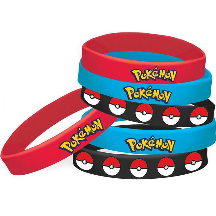 Pokémon Rubber Bracelets | 6ct
