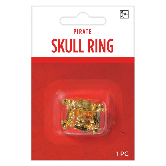 Ahoy there, me hearties! Add a wicked edge to your style with this 1 ct. Pirate Skull Ring. Perfect for adding a dastardly dose of swagger to your look! Arrgh!!