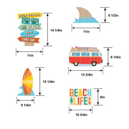 Beach Life Table or Yard Sign Kit | 5 ct