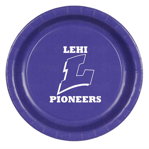 Lehi High School Paper Plates 9" | 8 ct