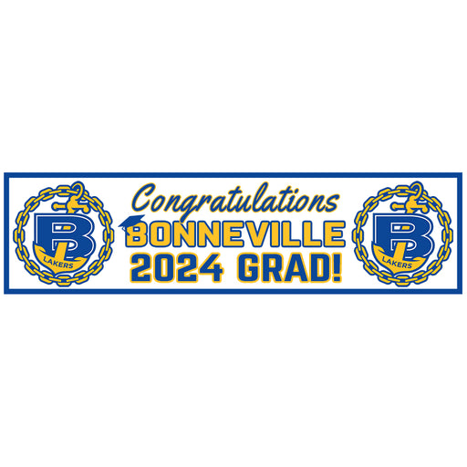 Bonneville 2024 Grad Banner to Go - 13"x50"