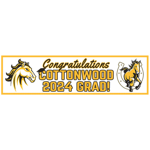 Cottonwood 2024 Grad Banner to Go - 13"x50"