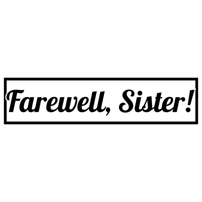 Missionary Farewell, Sister! To Go Banner, 50" x 13" | 1 ct