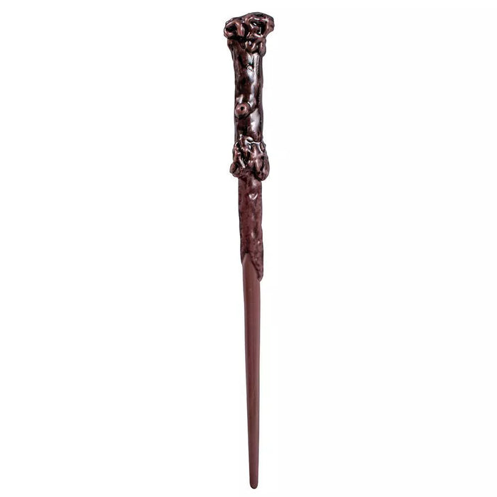 Bring the magic of Hogwarts home with this authentic Harry Potter wand! Perfect for casting spells and bubbling cauldrons, this 1ct wand will be a great addition to any wizarding world fan's collection. Wingardium Leviosa! It is made of molded plastic and just what you need to make some magic. 