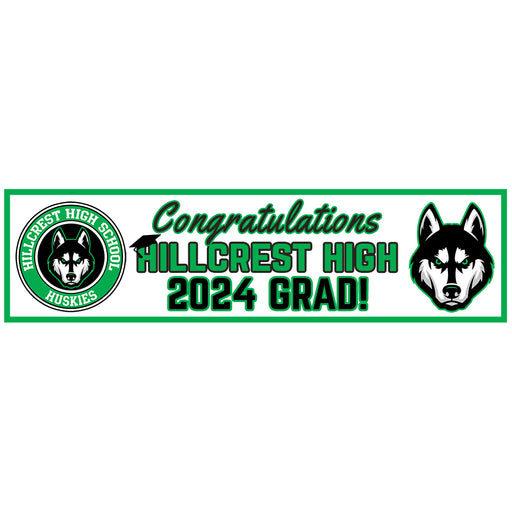Hillcrest 2024 Grad Banner to Go 13"x50"