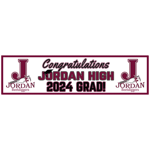 Jordan 2024 Grad Banner to Go 13"x50"