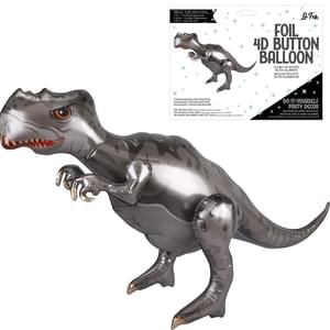 Air filled T-Rex Dinosaur 4d Balloon 37" | 1ct