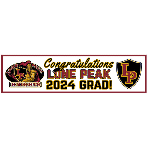 Lone Peak 2024 Grad Banner to Go 13"x50"