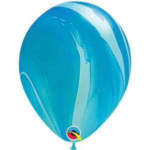 Blue Agate Latex Balloons 11" | 25 ct