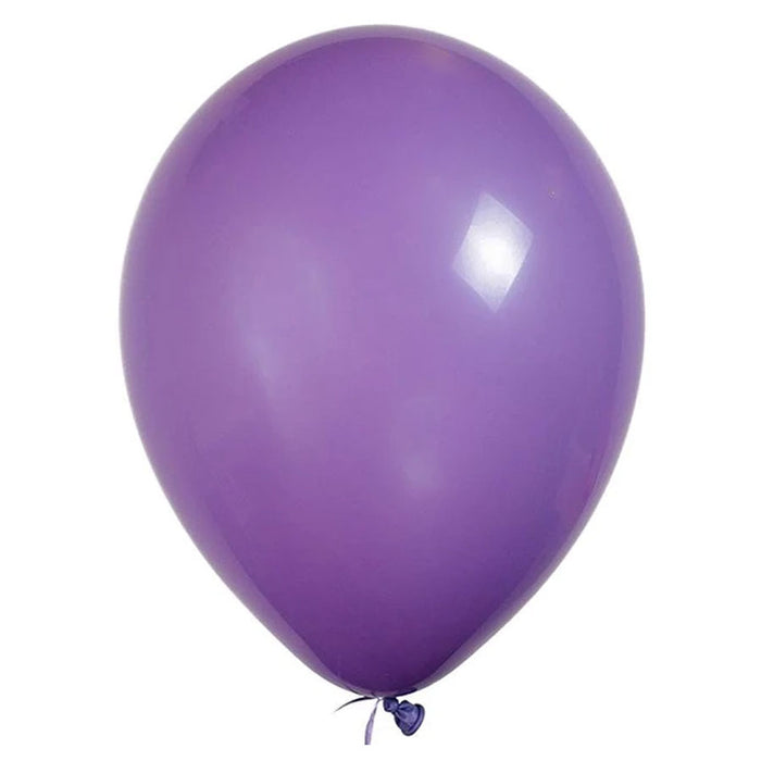 An inflated 11-inch Qualatex Spring Lilac Balloon.