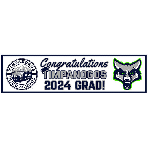 Timpanogos 2024 Grad Banner to Go 13"x50"