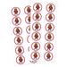 2 sheets of two-inch round University of Utah Mascot Swoop Stickers.