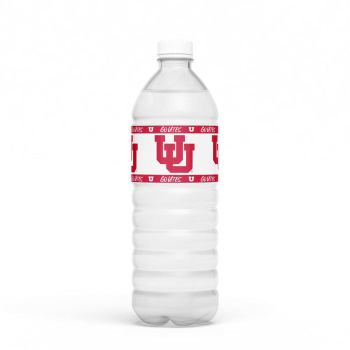 Utah Utes Water Bottle Labels | 24 ct