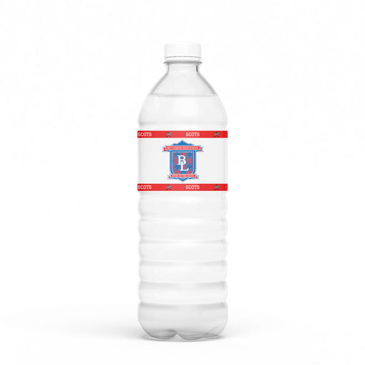 A water bottle with a Ben Lomond High School Water Bottle Labels