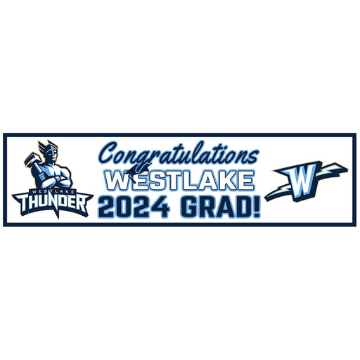 Westlake 2024 Grad Banner to Go 13"x50"