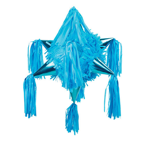 A 29" Giant Carbon Blue Star Piñata.