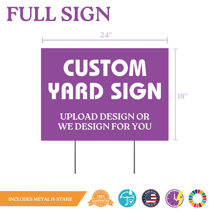 Custom Yard Sign w/ Stake | 1ct