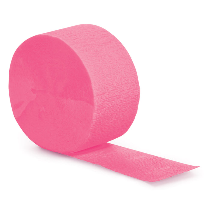 Candy Pink Crepe Paper Streamer 81ft  | 1ct
