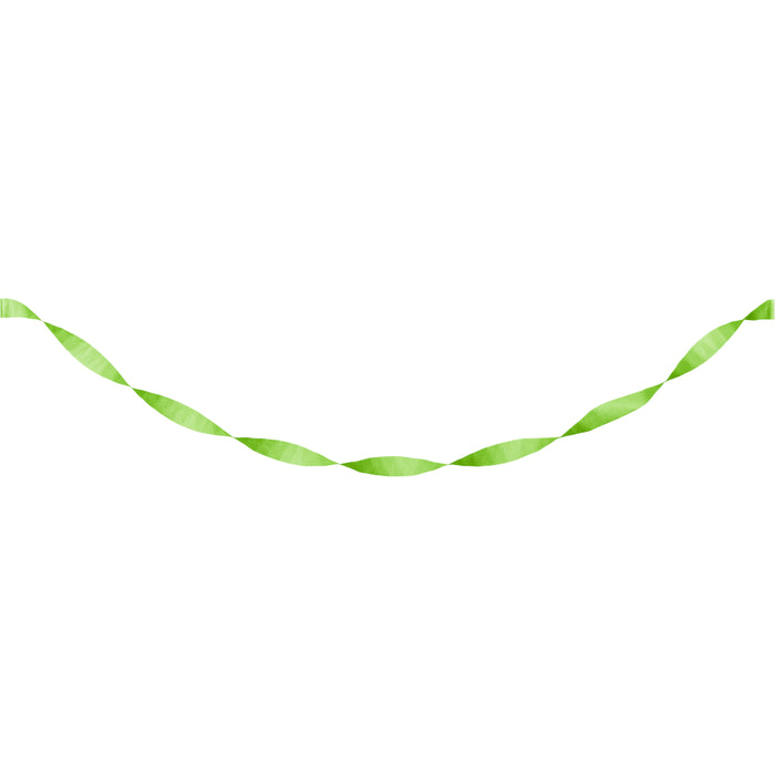 Fresh Lime Crepe Paper Streamer 81ft  | 1ct
