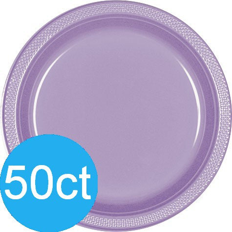Lavender 10.25'' Plastic Plates | 50ct