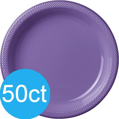New Purple 10.25'' Plastic Plates | 50ct