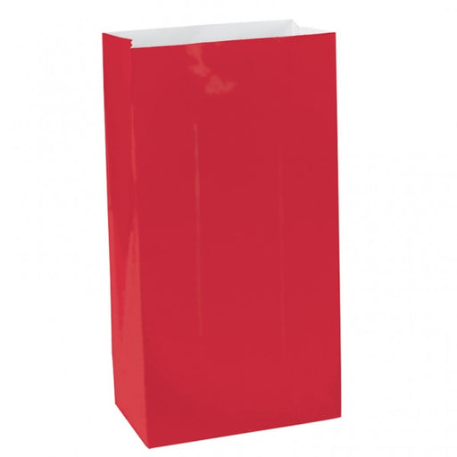 Apple Red Mini Paper Sack | 12 ct