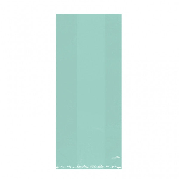 Robin's Egg Blue Cellophane Bags, Small | 25 ct