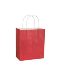 Apple Red Kraft Paper Bag, 5'' | 1 ct