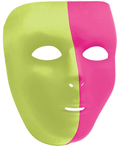 Neon Plastic Full Face Mask