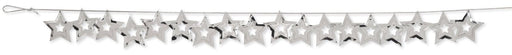 Silver Star Confetti Garland