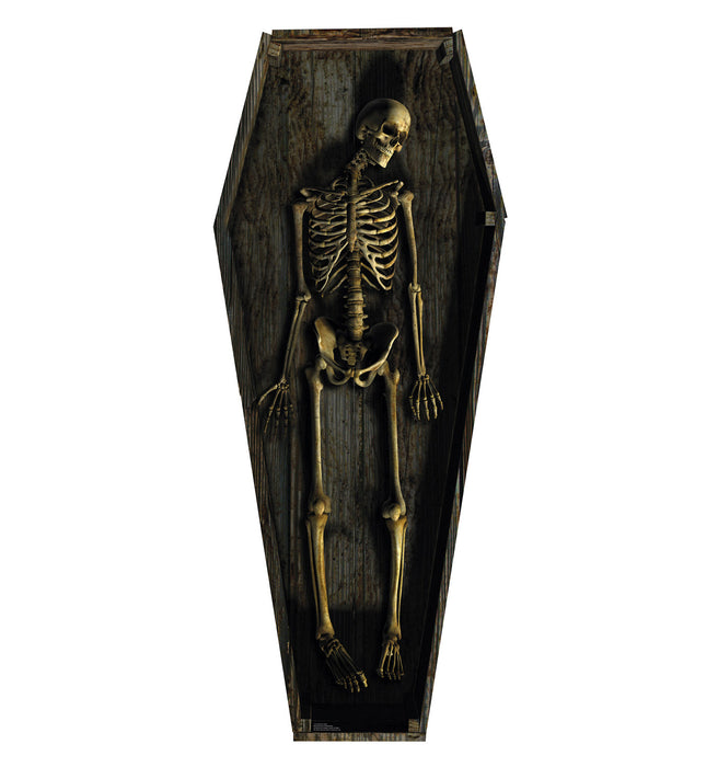 Skeleton Casket Lifesize Standup