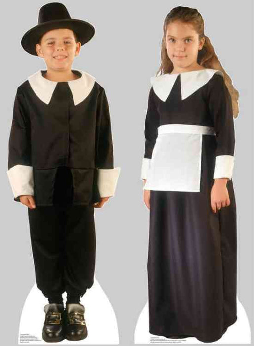 Pilgrim Boy and Pilgrim Girl Lifesize Standup