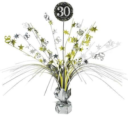 Sparkling Celebration 30th Birthday Foil Spray Centerpiece | 1 ct