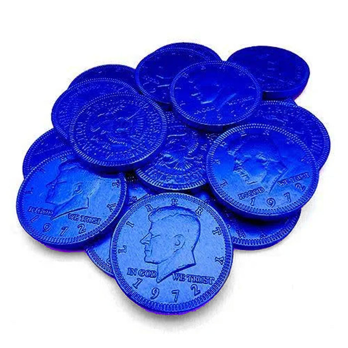 Fort Knox Royal Blue Chocolate Coins 1.5" | 16oz.