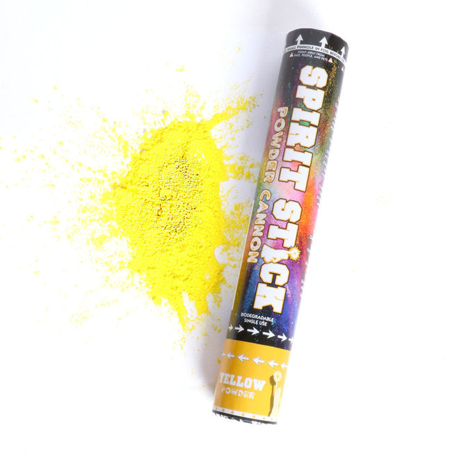 12" Spirit Stick Powder Cannon Yellow | 1ct