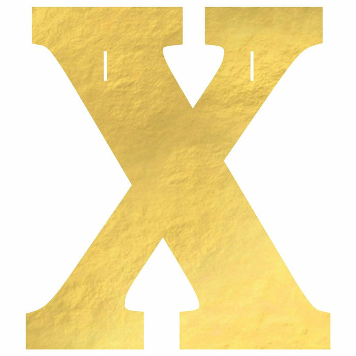 Create Your Own Banner "X" Gold Foil | 1ct