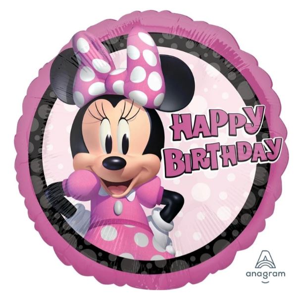 Minnie Mouse Happy Birthday Mylar Balloon 18" | 1ct
