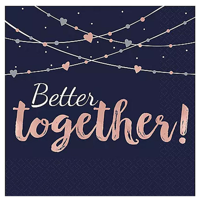 Navy Love "Better Together" Lunch Napkins | 16 ct.